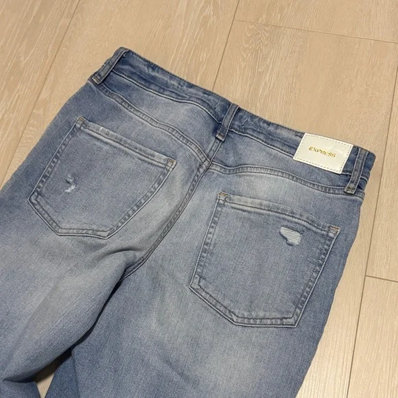 Express Light Blue 90’s Ankle Boot Mid Rise Jeans - Picture 11 of 11